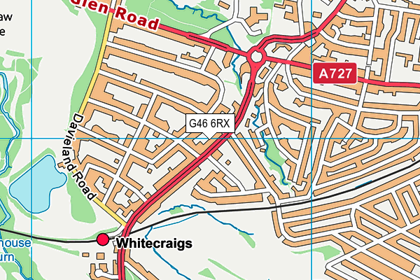 G46 6RX map - OS VectorMap District (Ordnance Survey) G46 6RX map - OS VectorMap District (Ordnance Survey)