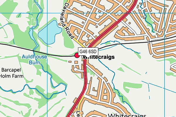G46 6SD map - OS VectorMap District (Ordnance Survey) G46 6SD map - OS VectorMap District (Ordnance Survey)
