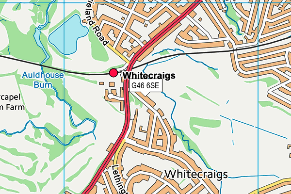 G46 6SE map - OS VectorMap District (Ordnance Survey) G46 6SE map - OS VectorMap District (Ordnance Survey)