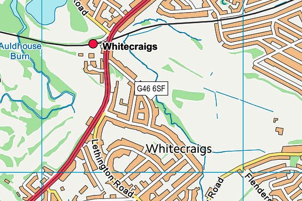 G46 6SF map - OS VectorMap District (Ordnance Survey) G46 6SF map - OS VectorMap District (Ordnance Survey)