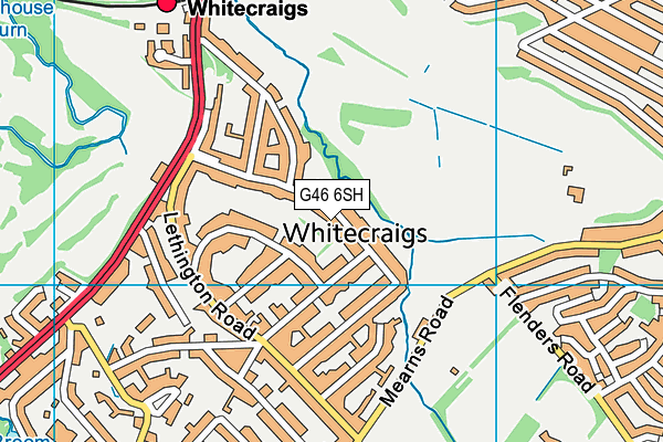 G46 6SH map - OS VectorMap District (Ordnance Survey) G46 6SH map - OS VectorMap District (Ordnance Survey)