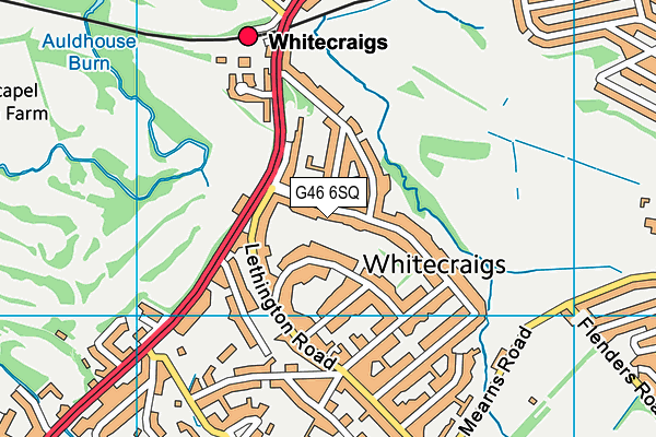 G46 6SQ map - OS VectorMap District (Ordnance Survey) G46 6SQ map - OS VectorMap District (Ordnance Survey)
