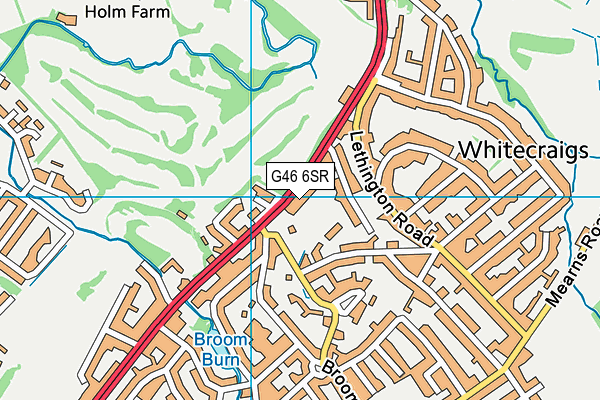 G46 6SR map - OS VectorMap District (Ordnance Survey) G46 6SR map - OS VectorMap District (Ordnance Survey)