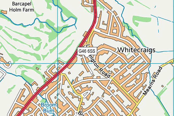 G46 6SS map - OS VectorMap District (Ordnance Survey) G46 6SS map - OS VectorMap District (Ordnance Survey)