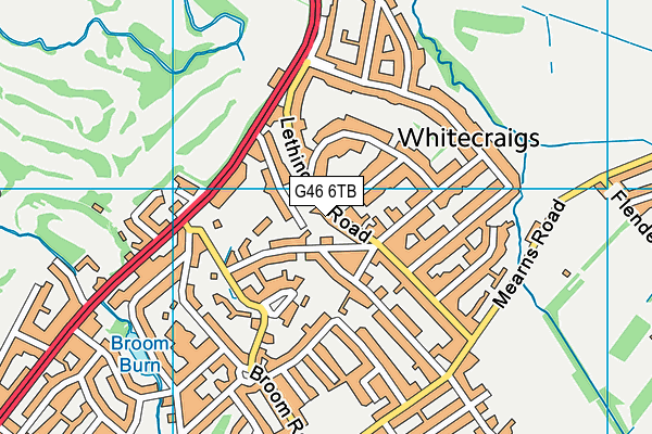 G46 6TB map - OS VectorMap District (Ordnance Survey) G46 6TB map - OS VectorMap District (Ordnance Survey)