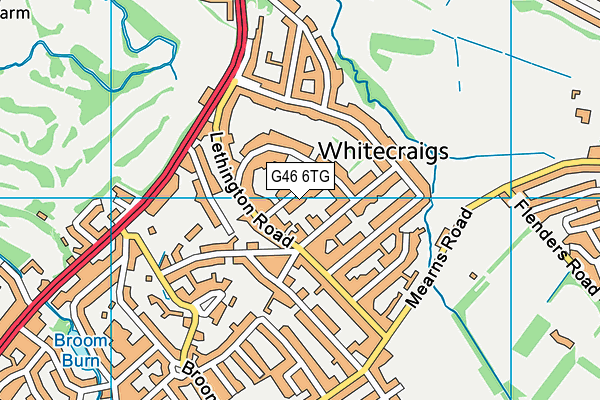 G46 6TG map - OS VectorMap District (Ordnance Survey) G46 6TG map - OS VectorMap District (Ordnance Survey)