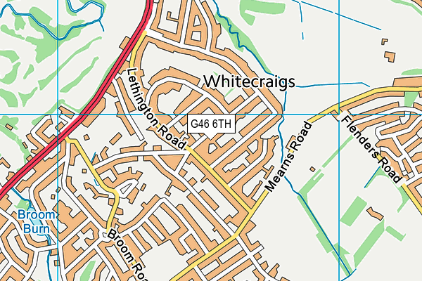 G46 6TH map - OS VectorMap District (Ordnance Survey) G46 6TH map - OS VectorMap District (Ordnance Survey)