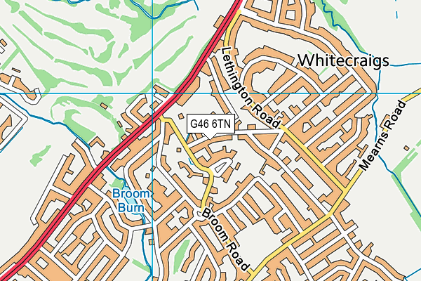 G46 6TN map - OS VectorMap District (Ordnance Survey) G46 6TN map - OS VectorMap District (Ordnance Survey)