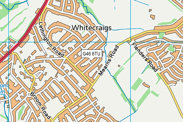 G46 6TU map - OS VectorMap District (Ordnance Survey) G46 6TU map - OS VectorMap District (Ordnance Survey)