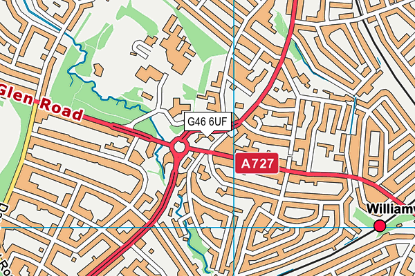 G46 6UF map - OS VectorMap District (Ordnance Survey) G46 6UF map - OS VectorMap District (Ordnance Survey)