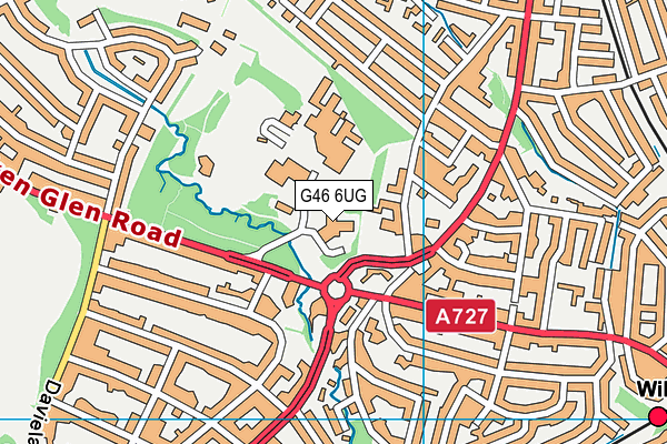G46 6UG map - OS VectorMap District (Ordnance Survey) G46 6UG map - OS VectorMap District (Ordnance Survey)
