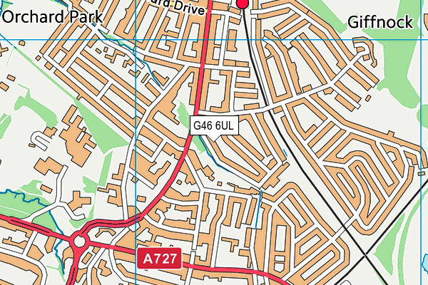 G46 6UL map - OS VectorMap District (Ordnance Survey) G46 6UL map - OS VectorMap District (Ordnance Survey)