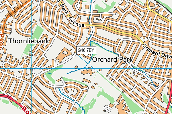 G46 7BY map - OS VectorMap District (Ordnance Survey) G46 7BY map - OS VectorMap District (Ordnance Survey)