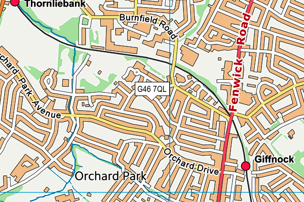 G46 7QL map - OS VectorMap District (Ordnance Survey) G46 7QL map - OS VectorMap District (Ordnance Survey)