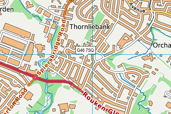 G46 7SQ map - OS VectorMap District (Ordnance Survey) G46 7SQ map - OS VectorMap District (Ordnance Survey)