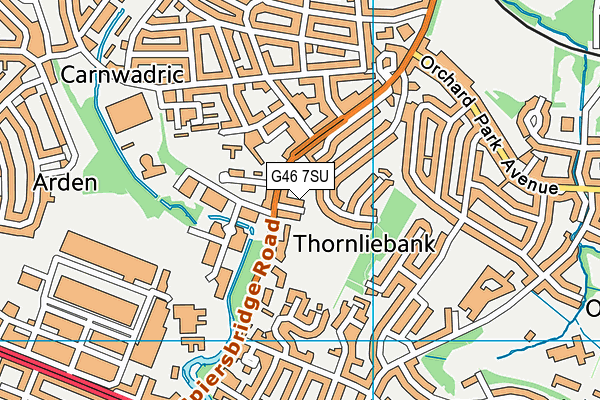 G46 7SU map - OS VectorMap District (Ordnance Survey) G46 7SU map - OS VectorMap District (Ordnance Survey)