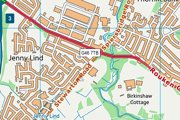 G46 7TB map - OS VectorMap District (Ordnance Survey) G46 7TB map - OS VectorMap District (Ordnance Survey)