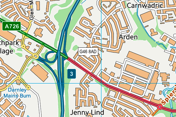 G46 8AD map - OS VectorMap District (Ordnance Survey) G46 8AD map - OS VectorMap District (Ordnance Survey)