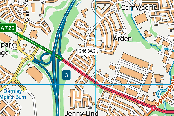 G46 8AG map - OS VectorMap District (Ordnance Survey) G46 8AG map - OS VectorMap District (Ordnance Survey)