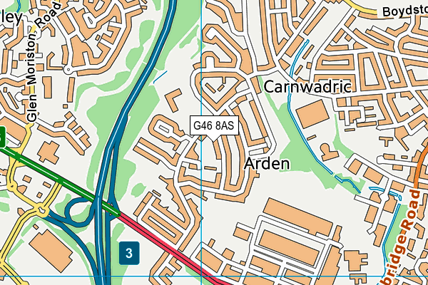 G46 8AS map - OS VectorMap District (Ordnance Survey) G46 8AS map - OS VectorMap District (Ordnance Survey)