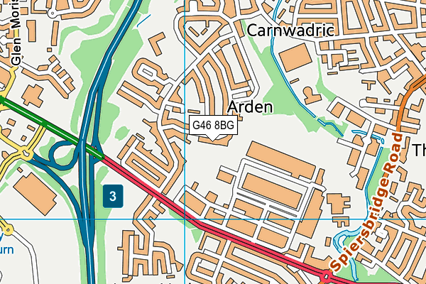 G46 8BG map - OS VectorMap District (Ordnance Survey) G46 8BG map - OS VectorMap District (Ordnance Survey)
