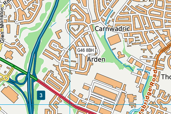G46 8BH map - OS VectorMap District (Ordnance Survey) G46 8BH map - OS VectorMap District (Ordnance Survey)