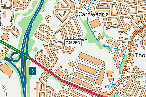 G46 8BQ map - OS VectorMap District (Ordnance Survey) G46 8BQ map - OS VectorMap District (Ordnance Survey)