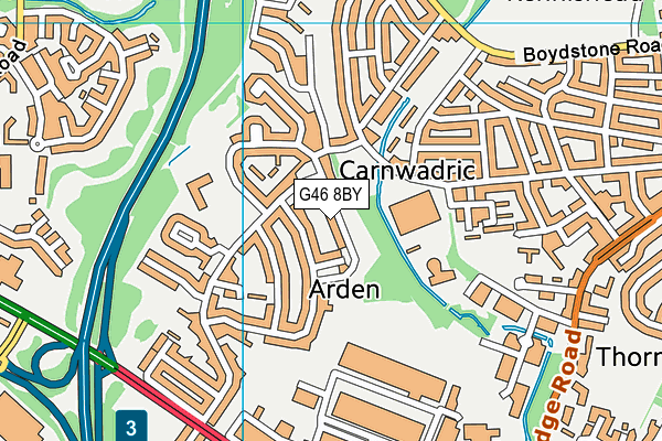 G46 8BY map - OS VectorMap District (Ordnance Survey) G46 8BY map - OS VectorMap District (Ordnance Survey)