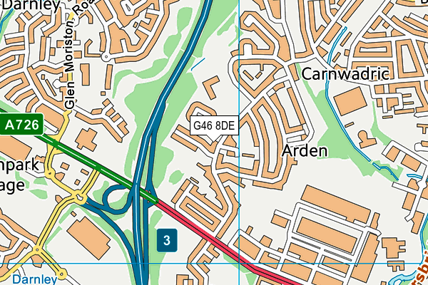 G46 8DE map - OS VectorMap District (Ordnance Survey) G46 8DE map - OS VectorMap District (Ordnance Survey)