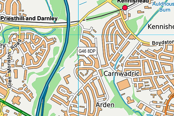 G46 8DP map - OS VectorMap District (Ordnance Survey) G46 8DP map - OS VectorMap District (Ordnance Survey)