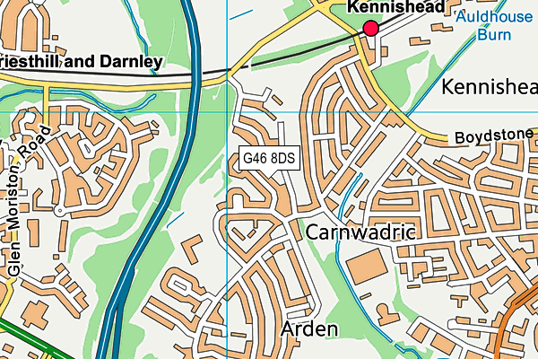G46 8DS map - OS VectorMap District (Ordnance Survey) G46 8DS map - OS VectorMap District (Ordnance Survey)