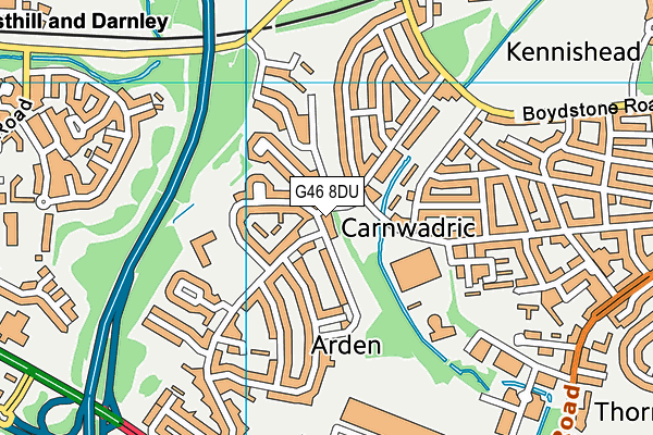 G46 8DU map - OS VectorMap District (Ordnance Survey) G46 8DU map - OS VectorMap District (Ordnance Survey)