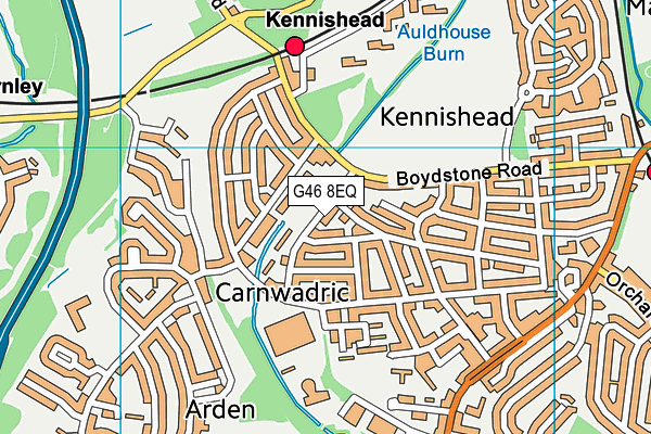 G46 8EQ map - OS VectorMap District (Ordnance Survey) G46 8EQ map - OS VectorMap District (Ordnance Survey)