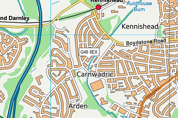 G46 8EX map - OS VectorMap District (Ordnance Survey) G46 8EX map - OS VectorMap District (Ordnance Survey)