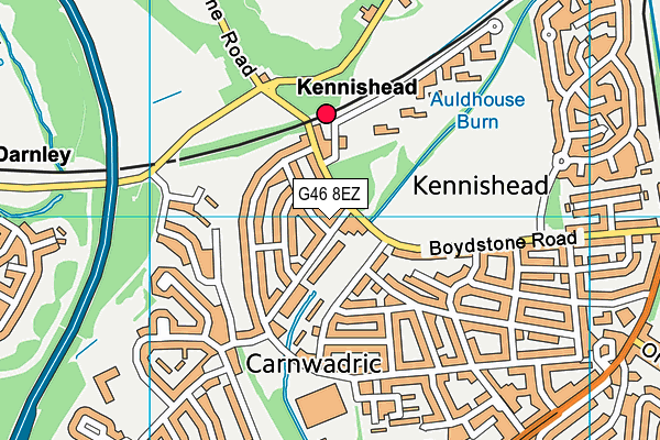 G46 8EZ map - OS VectorMap District (Ordnance Survey) G46 8EZ map - OS VectorMap District (Ordnance Survey)