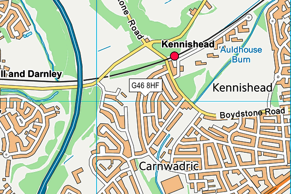 G46 8HF map - OS VectorMap District (Ordnance Survey) G46 8HF map - OS VectorMap District (Ordnance Survey)