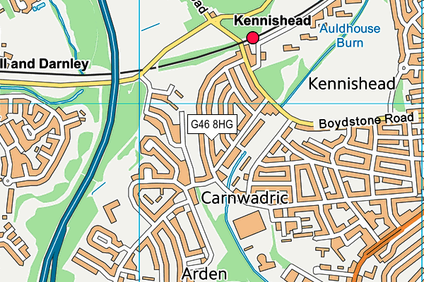 G46 8HG map - OS VectorMap District (Ordnance Survey) G46 8HG map - OS VectorMap District (Ordnance Survey)