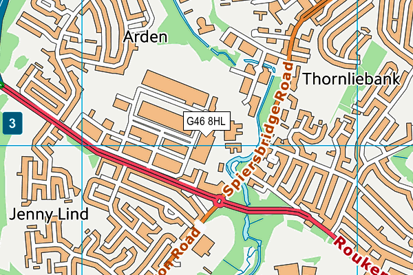 G46 8HL map - OS VectorMap District (Ordnance Survey) G46 8HL map - OS VectorMap District (Ordnance Survey)