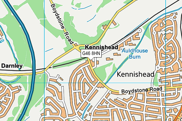 G46 8HN map - OS VectorMap District (Ordnance Survey) G46 8HN map - OS VectorMap District (Ordnance Survey)