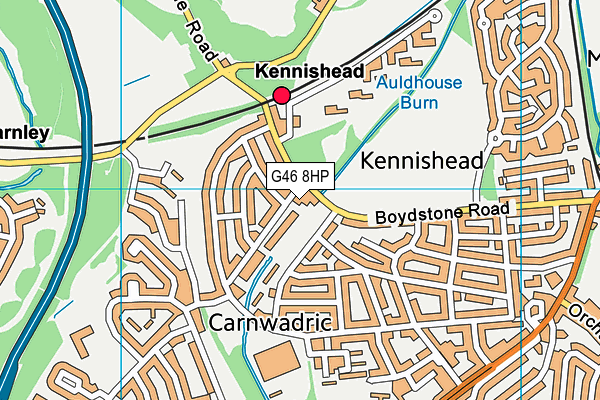 G46 8HP map - OS VectorMap District (Ordnance Survey) G46 8HP map - OS VectorMap District (Ordnance Survey)