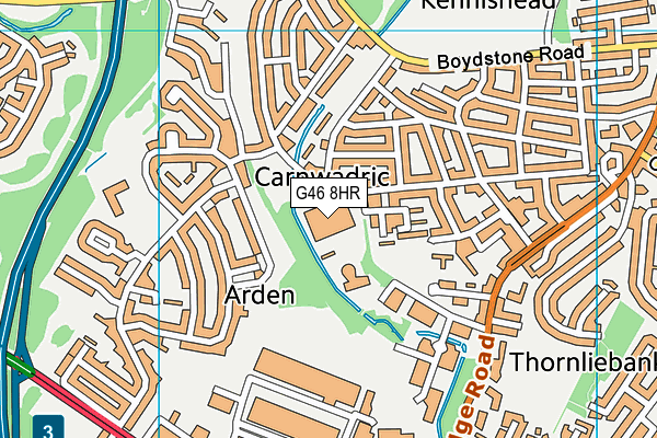 G46 8HR map - OS VectorMap District (Ordnance Survey) G46 8HR map - OS VectorMap District (Ordnance Survey)