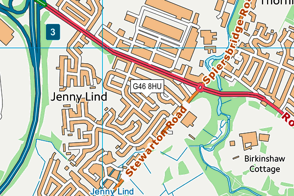 G46 8HU map - OS VectorMap District (Ordnance Survey) G46 8HU map - OS VectorMap District (Ordnance Survey)