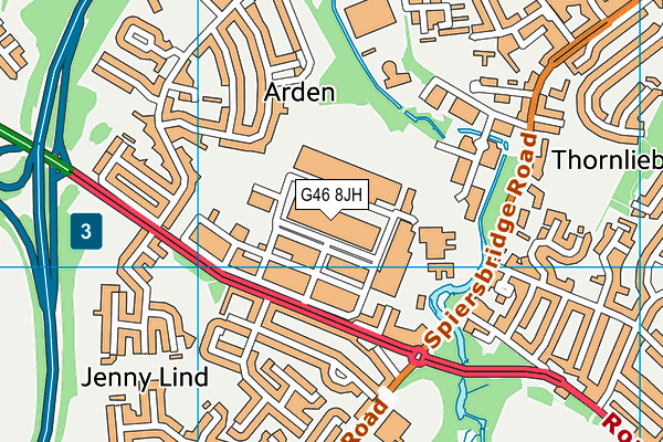 G46 8JH map - OS VectorMap District (Ordnance Survey) G46 8JH map - OS VectorMap District (Ordnance Survey)