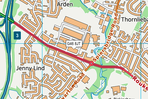 G46 8JT map - OS VectorMap District (Ordnance Survey) G46 8JT map - OS VectorMap District (Ordnance Survey)
