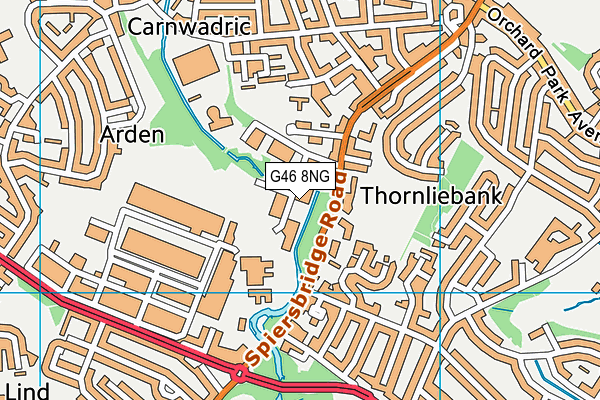 G46 8NG map - OS VectorMap District (Ordnance Survey) G46 8NG map - OS VectorMap District (Ordnance Survey)