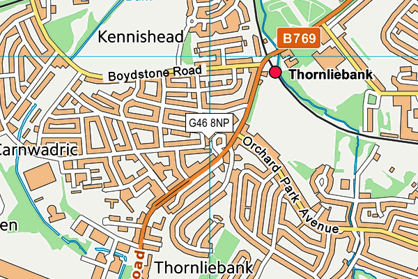 G46 8NP map - OS VectorMap District (Ordnance Survey) G46 8NP map - OS VectorMap District (Ordnance Survey)