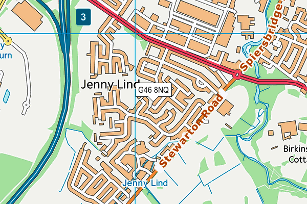 G46 8NQ map - OS VectorMap District (Ordnance Survey) G46 8NQ map - OS VectorMap District (Ordnance Survey)