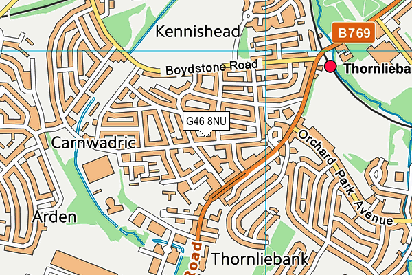 G46 8NU map - OS VectorMap District (Ordnance Survey) G46 8NU map - OS VectorMap District (Ordnance Survey)