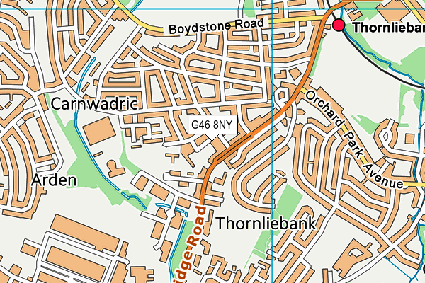G46 8NY map - OS VectorMap District (Ordnance Survey) G46 8NY map - OS VectorMap District (Ordnance Survey)