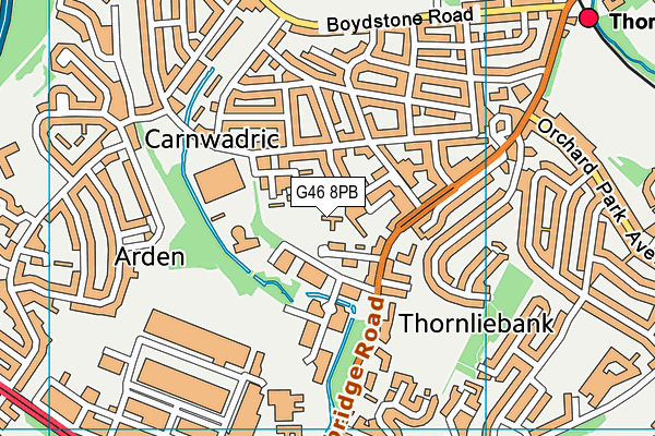 G46 8PB map - OS VectorMap District (Ordnance Survey) G46 8PB map - OS VectorMap District (Ordnance Survey)